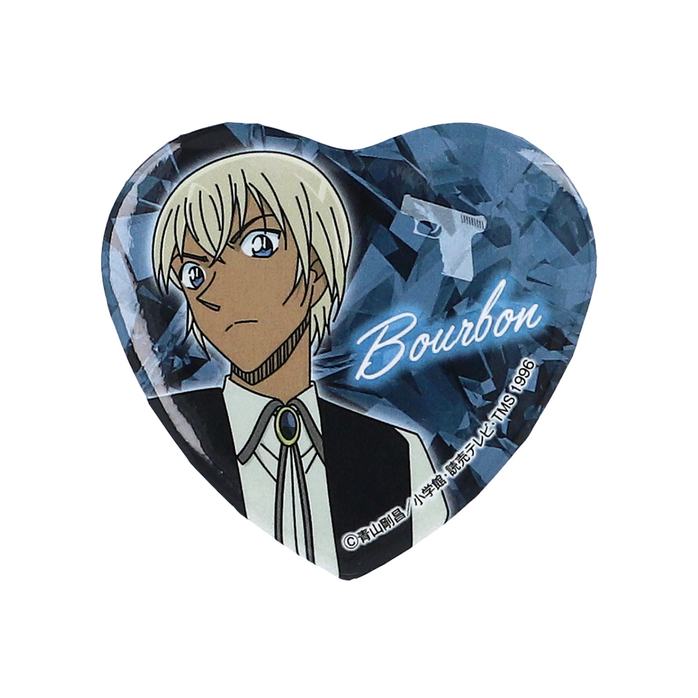 名探偵コナンプラザ ハート型缶バッジ(降谷零)【名探偵コナンプラザ