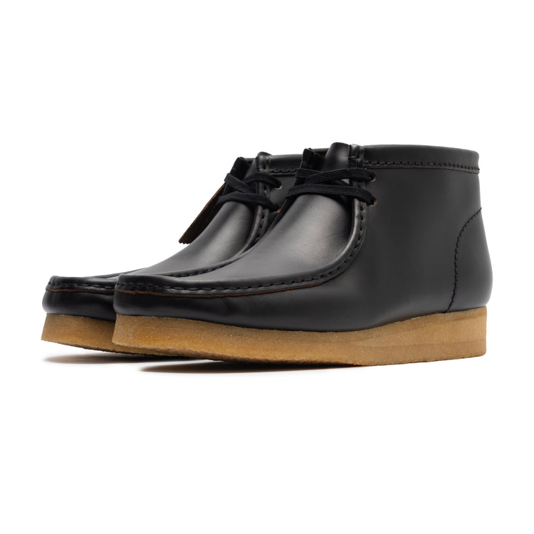 Men's Clarks Wallabee Leather Boot - Black – Cool J's Miami online