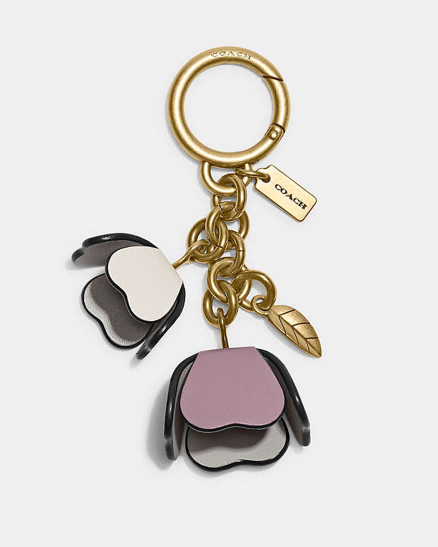 公式】COACH – コーチ | ティー ローズ バッグ チャーム カラーブロック