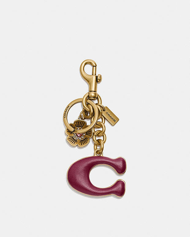 公式】COACH – コーチ | シグネチャー ティー ローズ バッグ チャーム