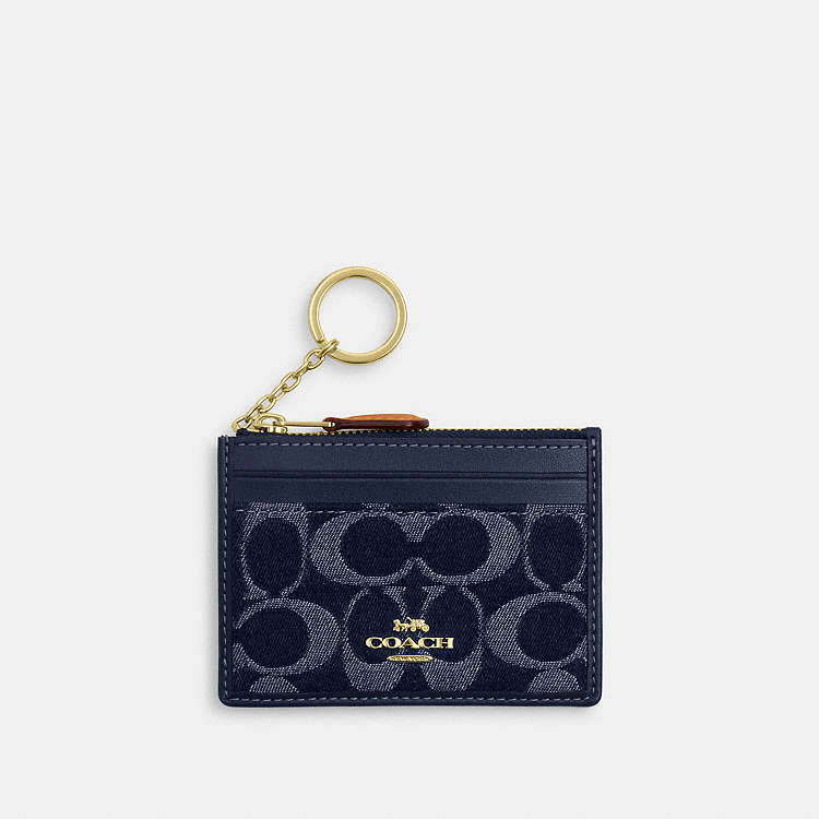 COACH® Outlet | Mini Skinny Id Case In Signature Denim