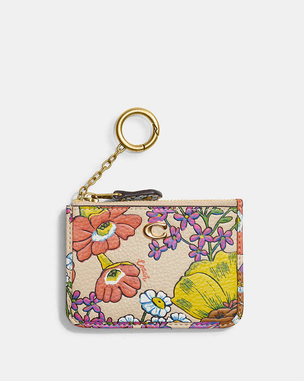公式】COACH – コーチ | ミニ スキニー ID ケース・フローラル プリント