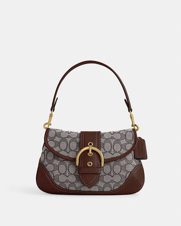 COACH® PT | Soho Flap Bag In Signature Jacquard