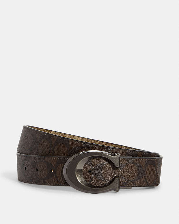 公式】コーチアウトレット | スカルプテッド シグネチャー バックル