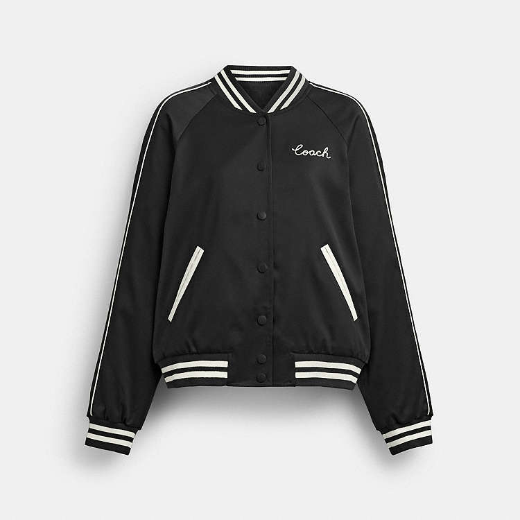 COACH® Outlet | Reversible Signature Souvenir Varsity Jacket