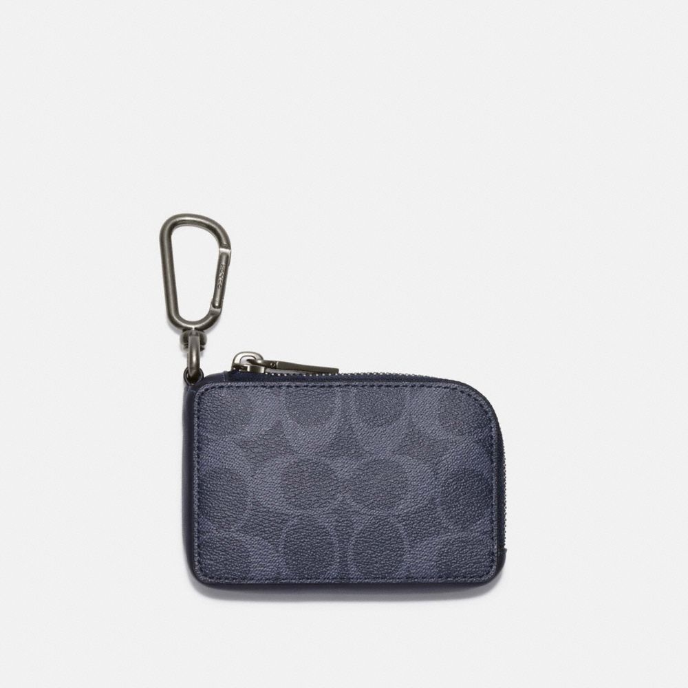 公式】コーチアウトレット | Lジップ キー ケース シグネチャー キャンバス