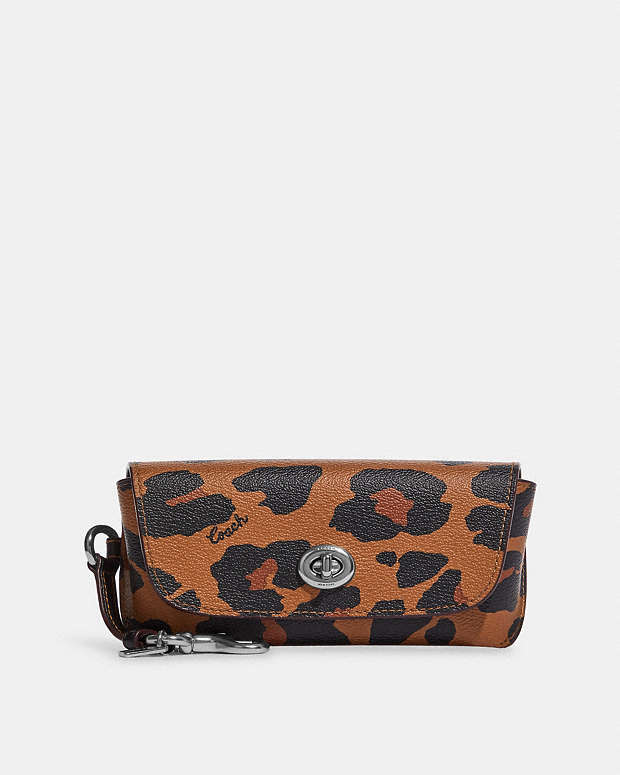 公式】コーチアウトレット | サングラス ケース ウィズ レオパード