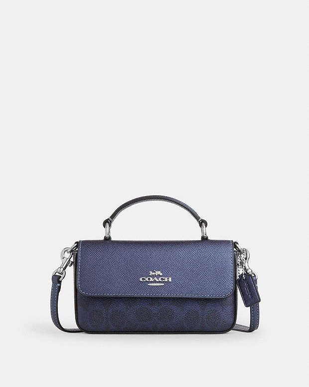 COACH® FI | Mini Josie Top Handle Bag In Signature Canvas
