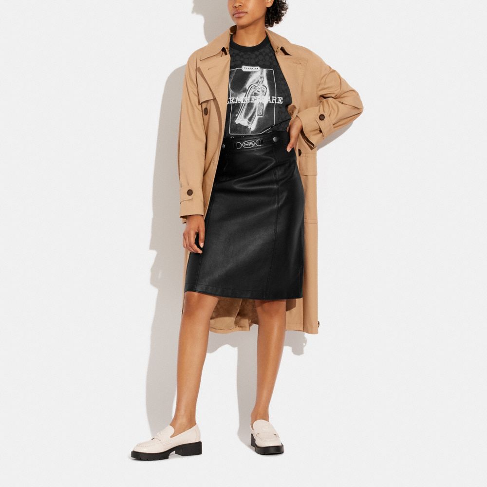 公式】COACH – コーチ | レザー スカート