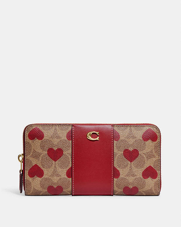 公式】COACH – コーチ | アコーディオン ジップ ウォレット・カラー