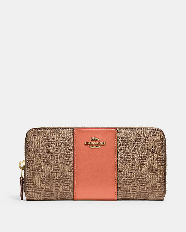 公式】COACH – コーチ | アコーディオン ジップ ウォレット カラー