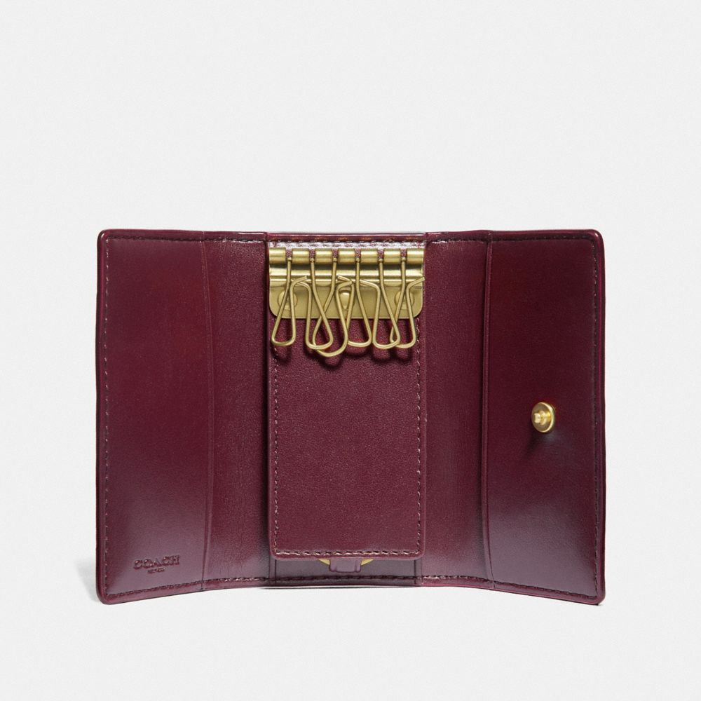 公式】COACH – コーチ | 6 リング キー ケース シグネチャー キャンバス