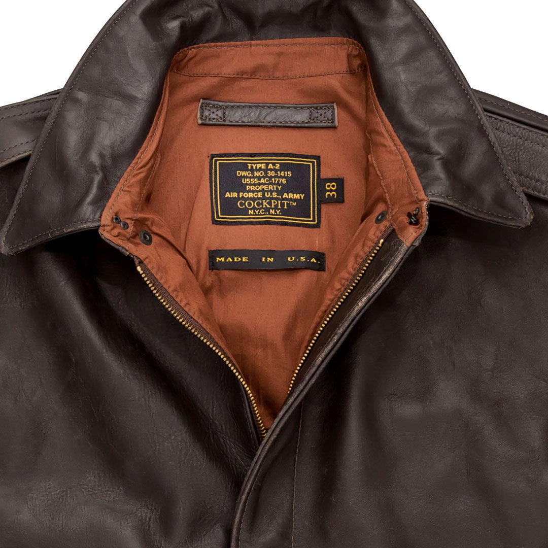 40th Anniversary A-2 Long Length Horsehide Leather Jacket