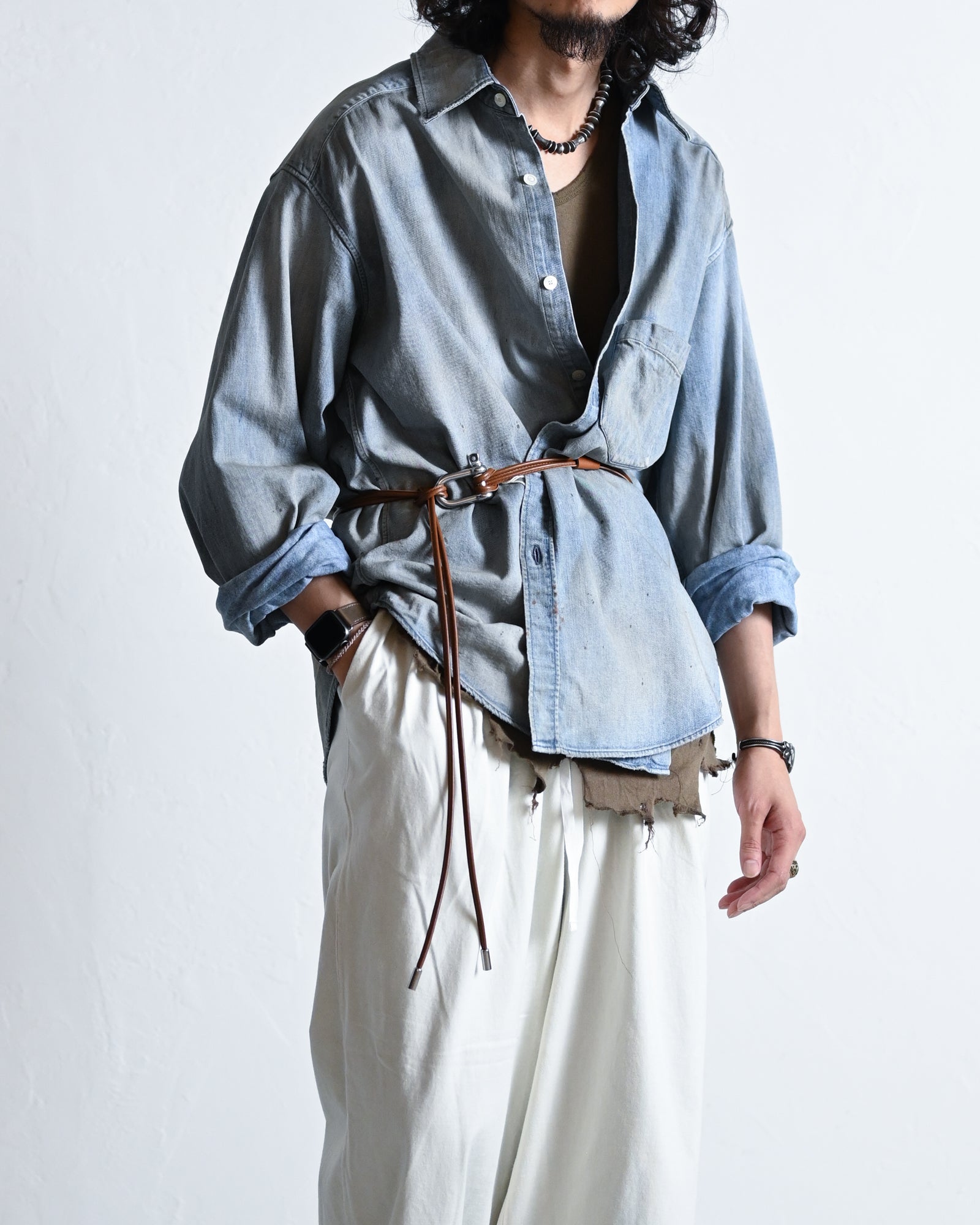 LEATHER ROPE BELT ANC-GD12 - ANCELLM アンセルム | COELACANTH 正規