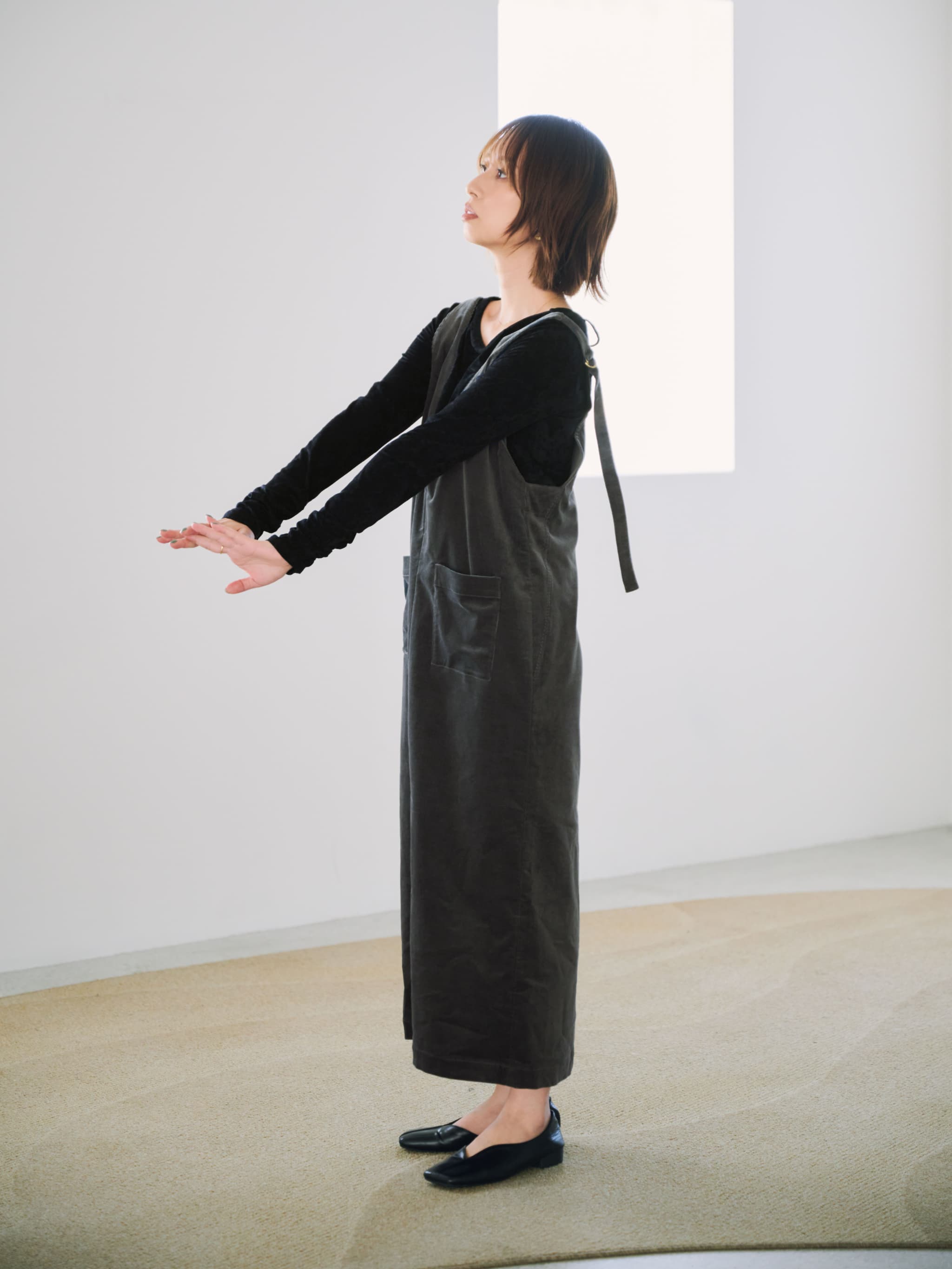 2wayコーデュロイジャンパースカート | 小柄・低身長女性向け