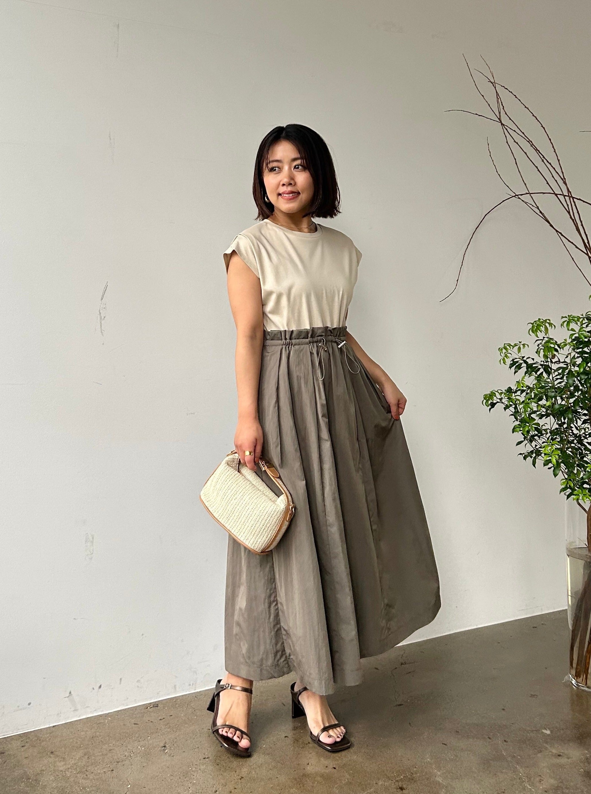 ドロストドッキングワンピース-short & regular | 小柄・低身長女性