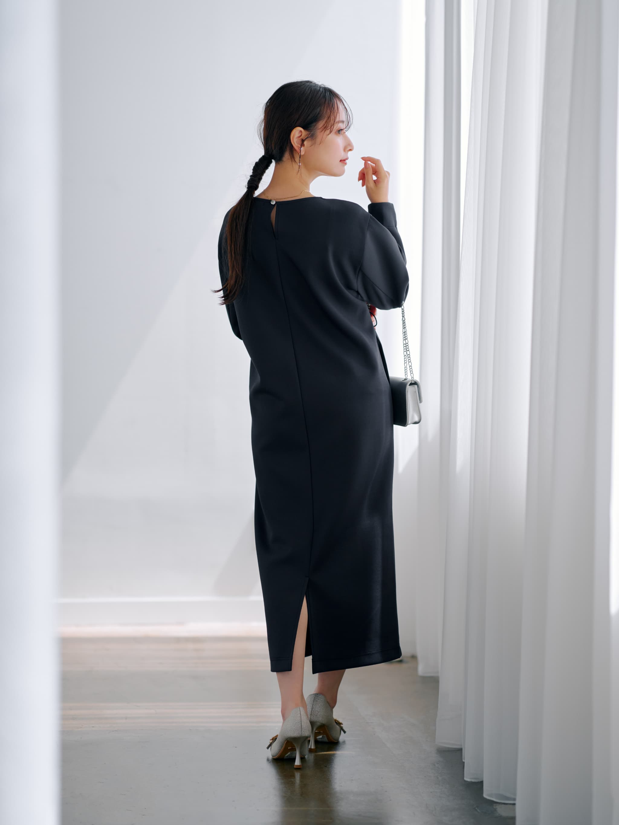 ドロストデザインダンボールワンピース-short & regular | 小柄・低