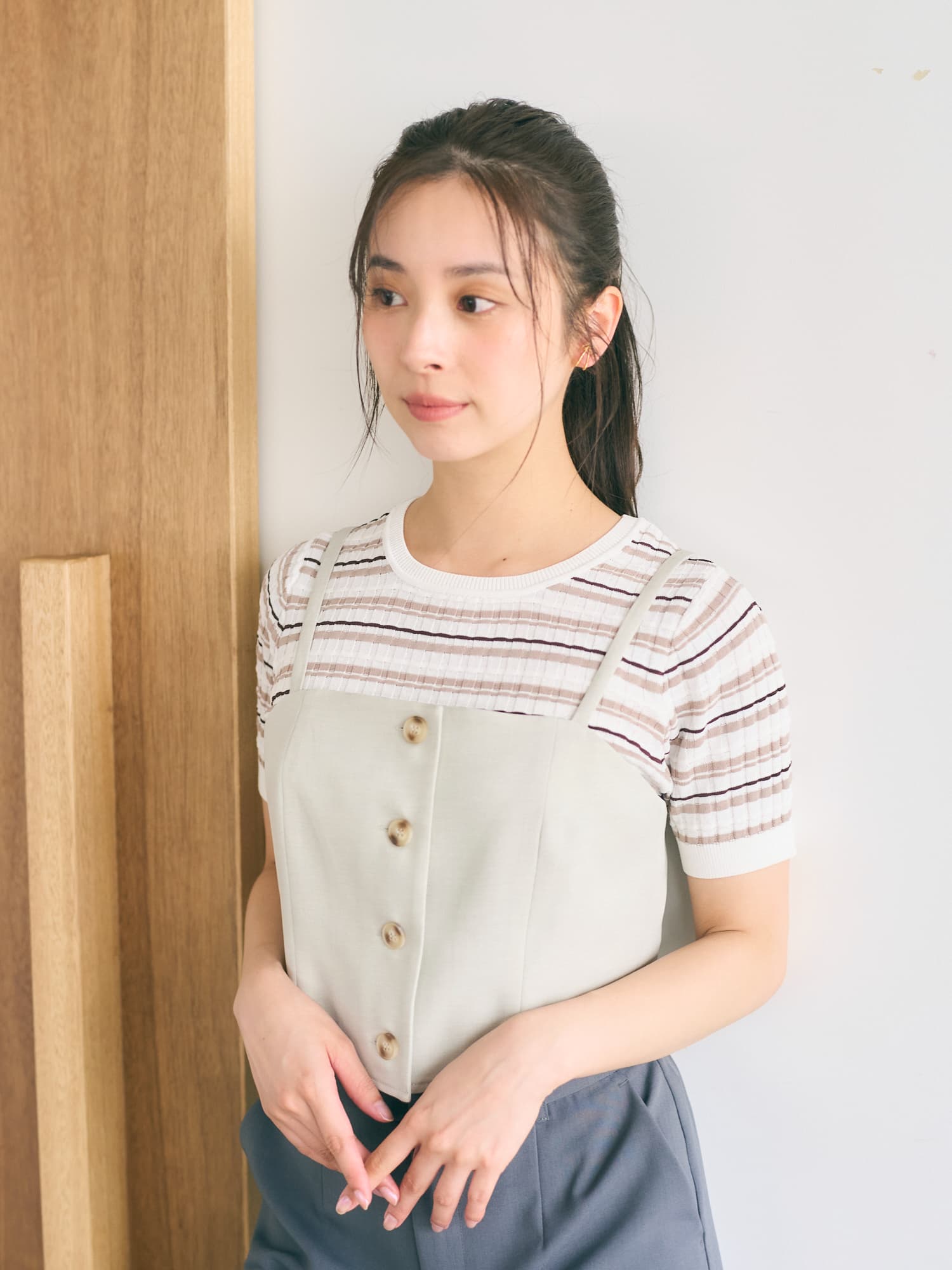 ビスチェ×ナロースカートセットアップ | 小柄・低身長女性向け