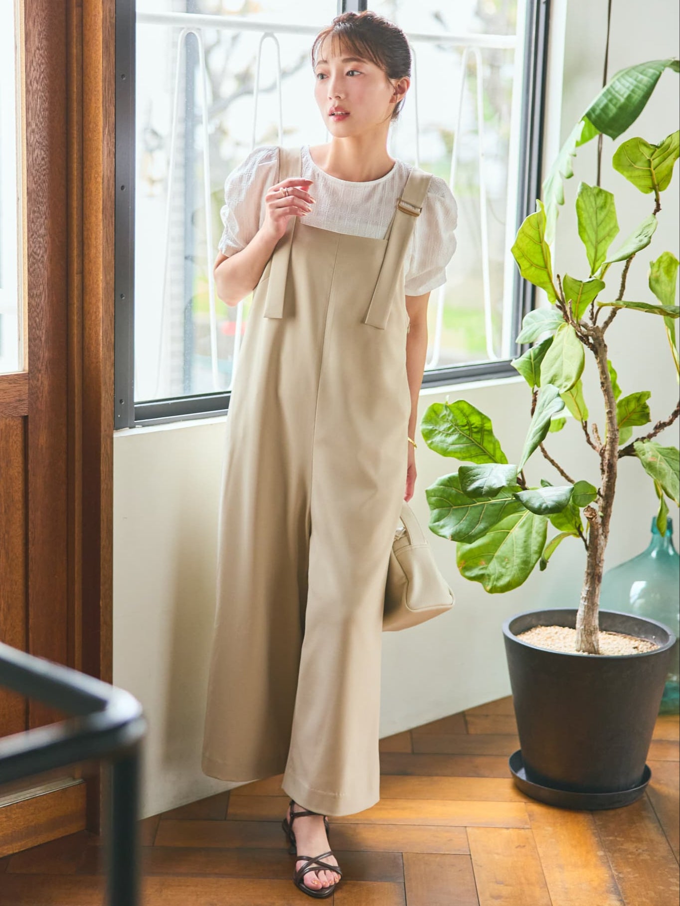 サスペンダーオールインワン | 小柄・低身長女性向けファッション通販