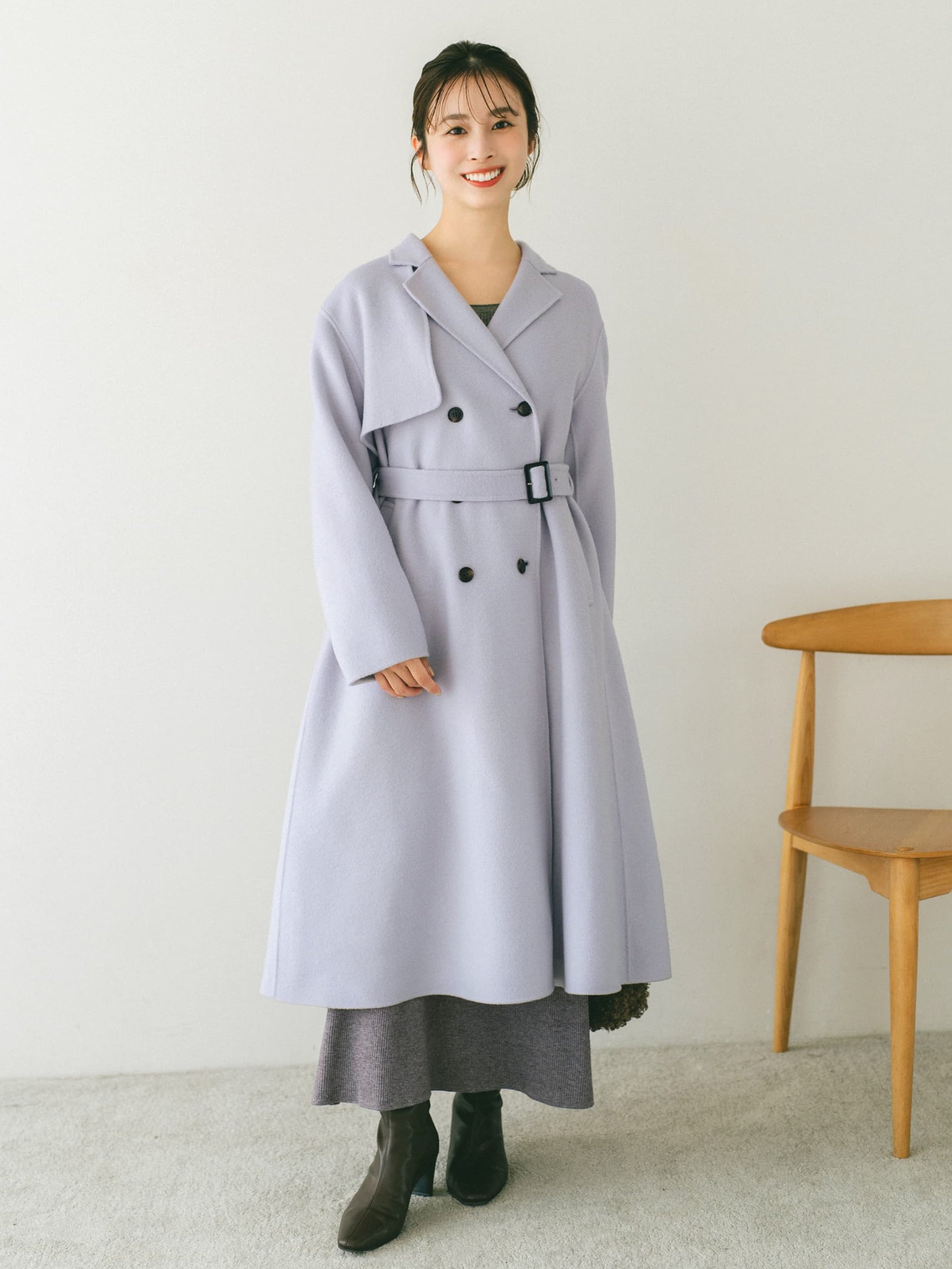ウールリバートレンチコート-short & regular | 小柄・低身長女性向け