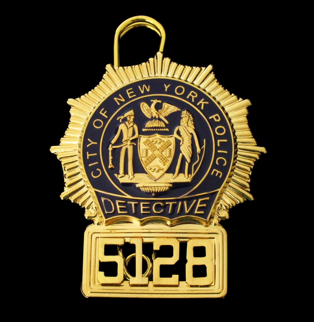 NYPD New York Police Detective Badge Solid Copper Replica Movie