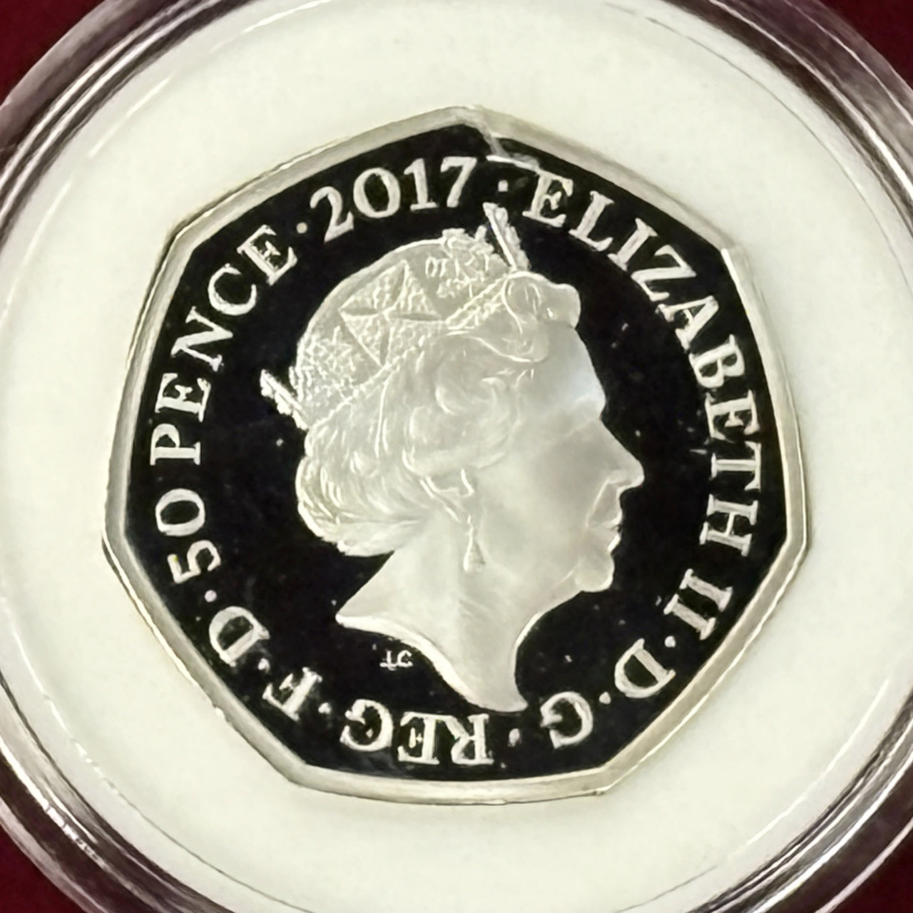 イギリス】ピーター・ラビット 50ペンス 銀貨 プルーフ 2017 絵本付