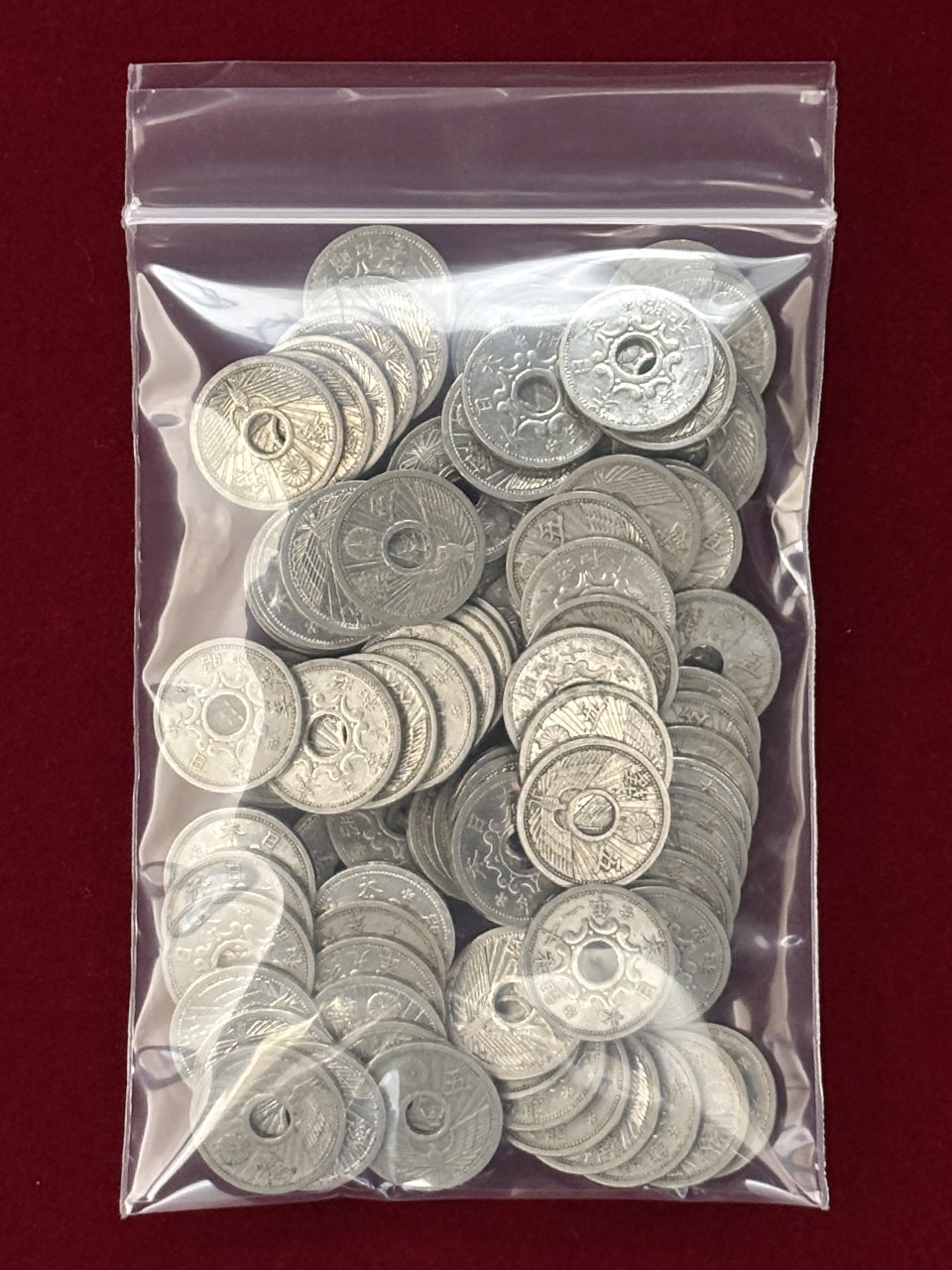 日本】5銭 ニッケル貨 100枚セット 昭和9-12(1934-1937)［C-0000630