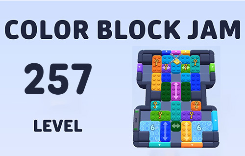 Color Block Jam Level 257 | Unlock Keys And Melt Ice In A Tricky Grid