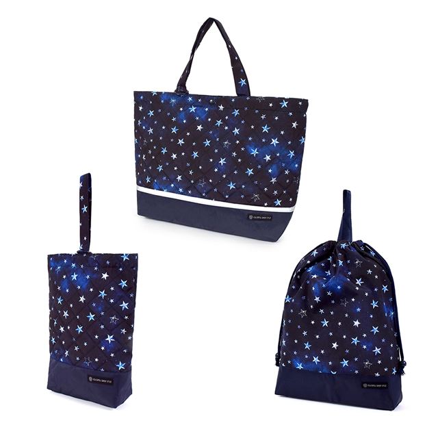 送料無料 入園入学シリーズ マチ付きバッグ (リフレクター付き)・巾着3