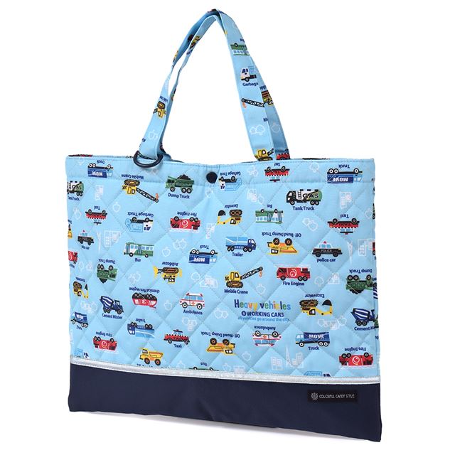 レッスンバッグ キルティング (ループ付き) リフレクター付き 撥水