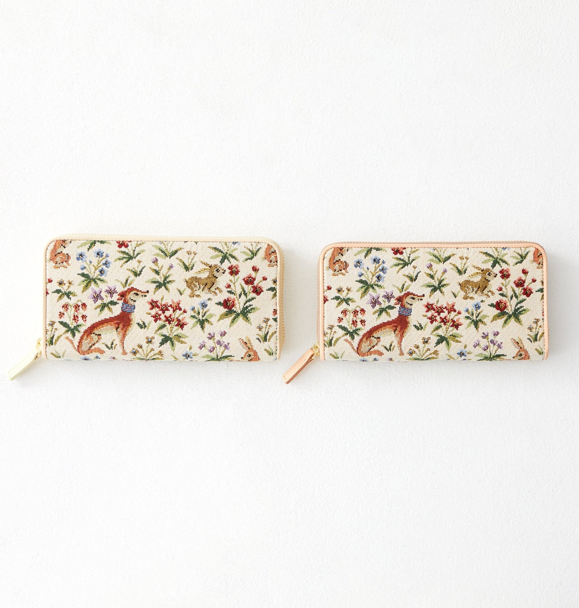 Round Zip（ゴブラン織り長財布）made in japan 革小物・バッグ