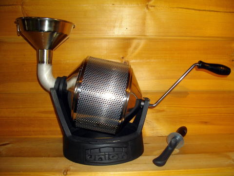 コーヒー焙煎機 ユニオンサンプルロースター手動式（パンチングあり