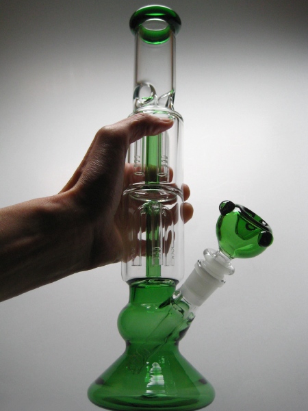 パイレックス製アイシングICEガラスボング3層式【ダブルツリー】