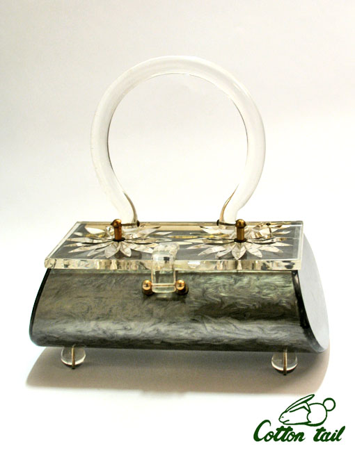 Gilli ヴィンテージ ルーサイト プラスチック バッグ | アンティークス