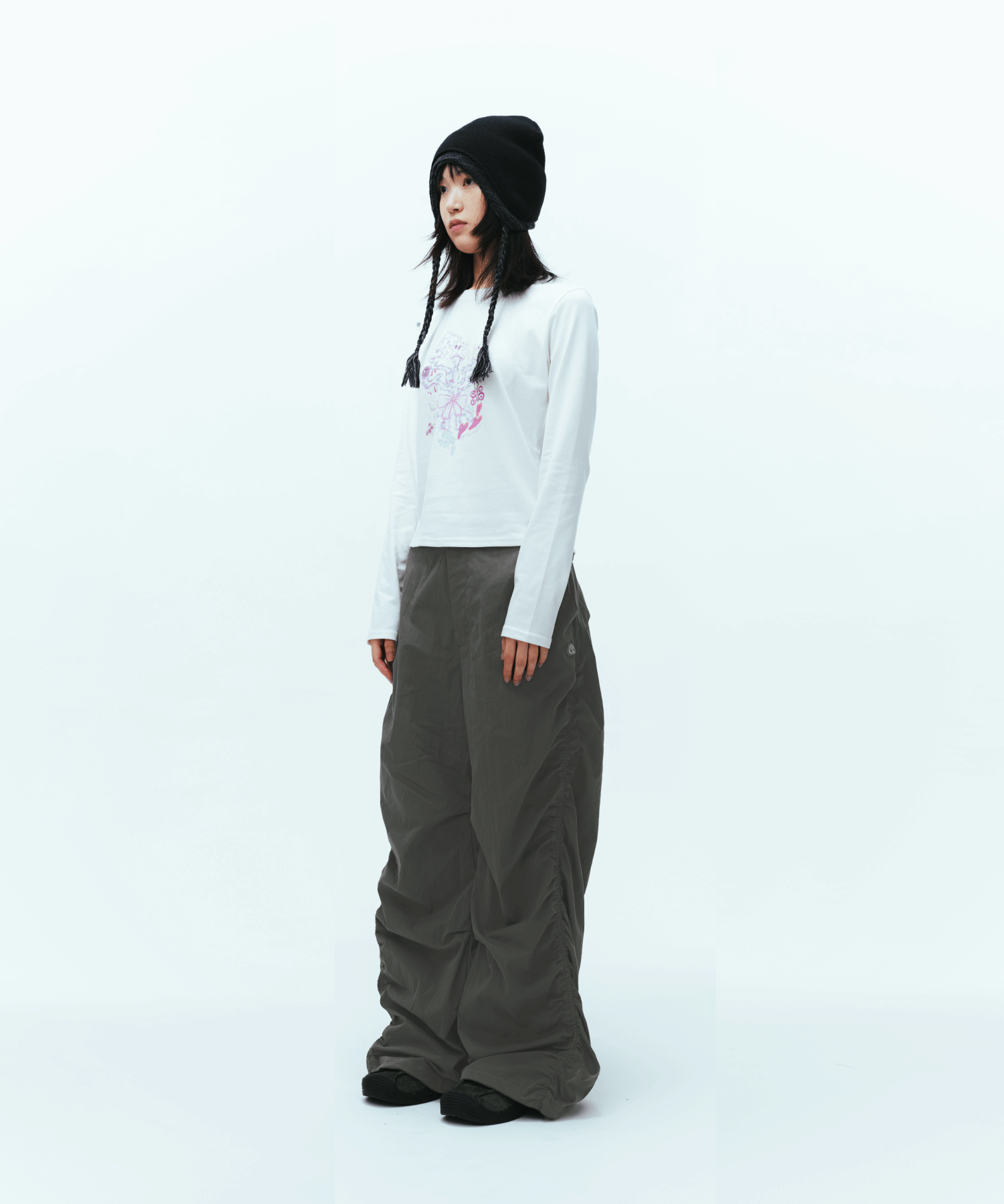 MUSINSA公式 | COYSEIO PUCKERING PANTS GREY