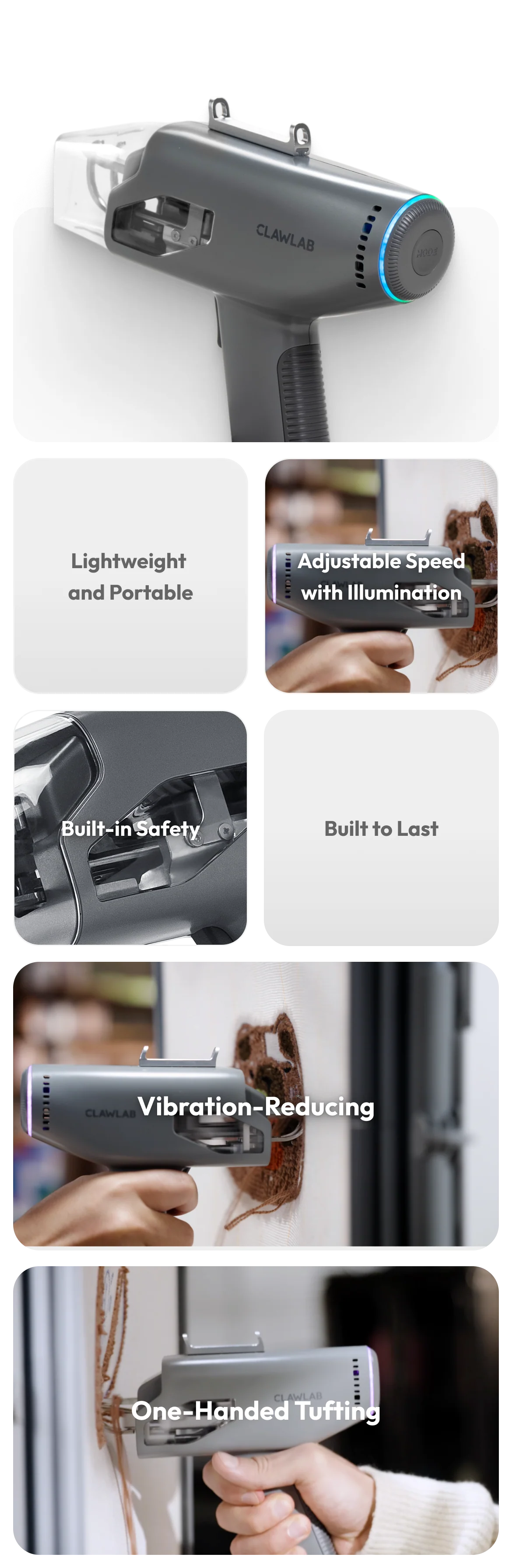 Clawlab tufting gun H1