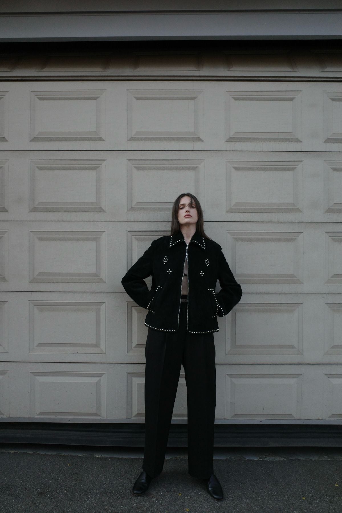 SUEDE STUDS BLOUSON｜CLANE OFFICIAL ONLINE STORE