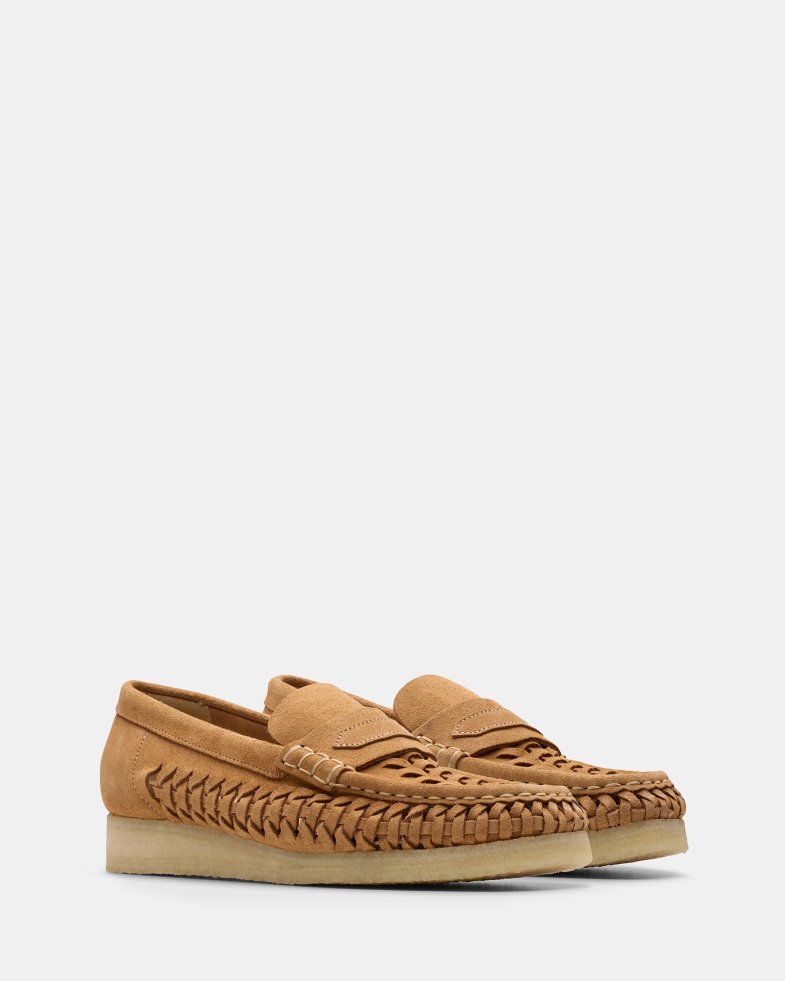 Wbloaferweave. (w) Tan Suede – Clarks