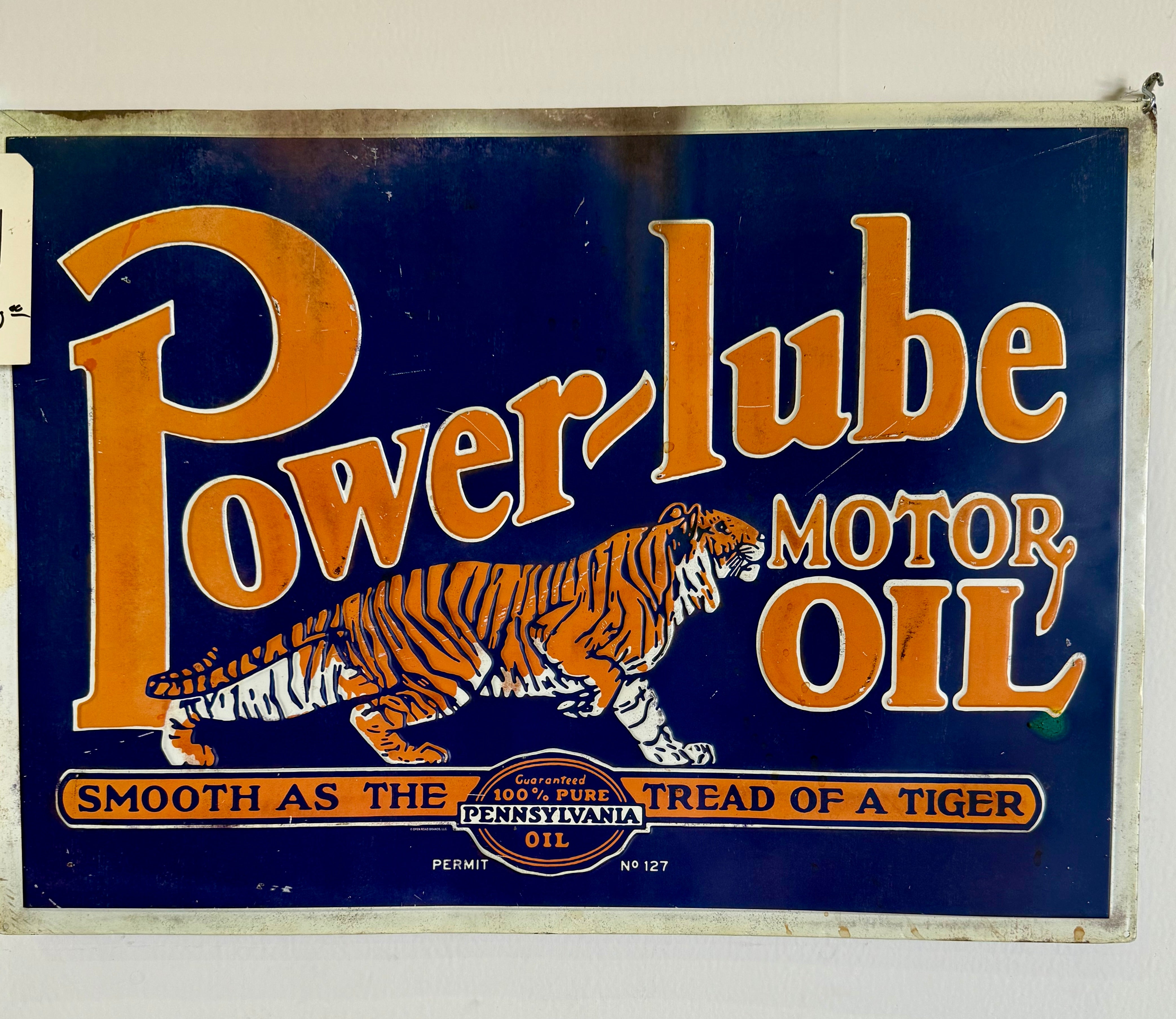 Power Lube motor oil sign – My Store