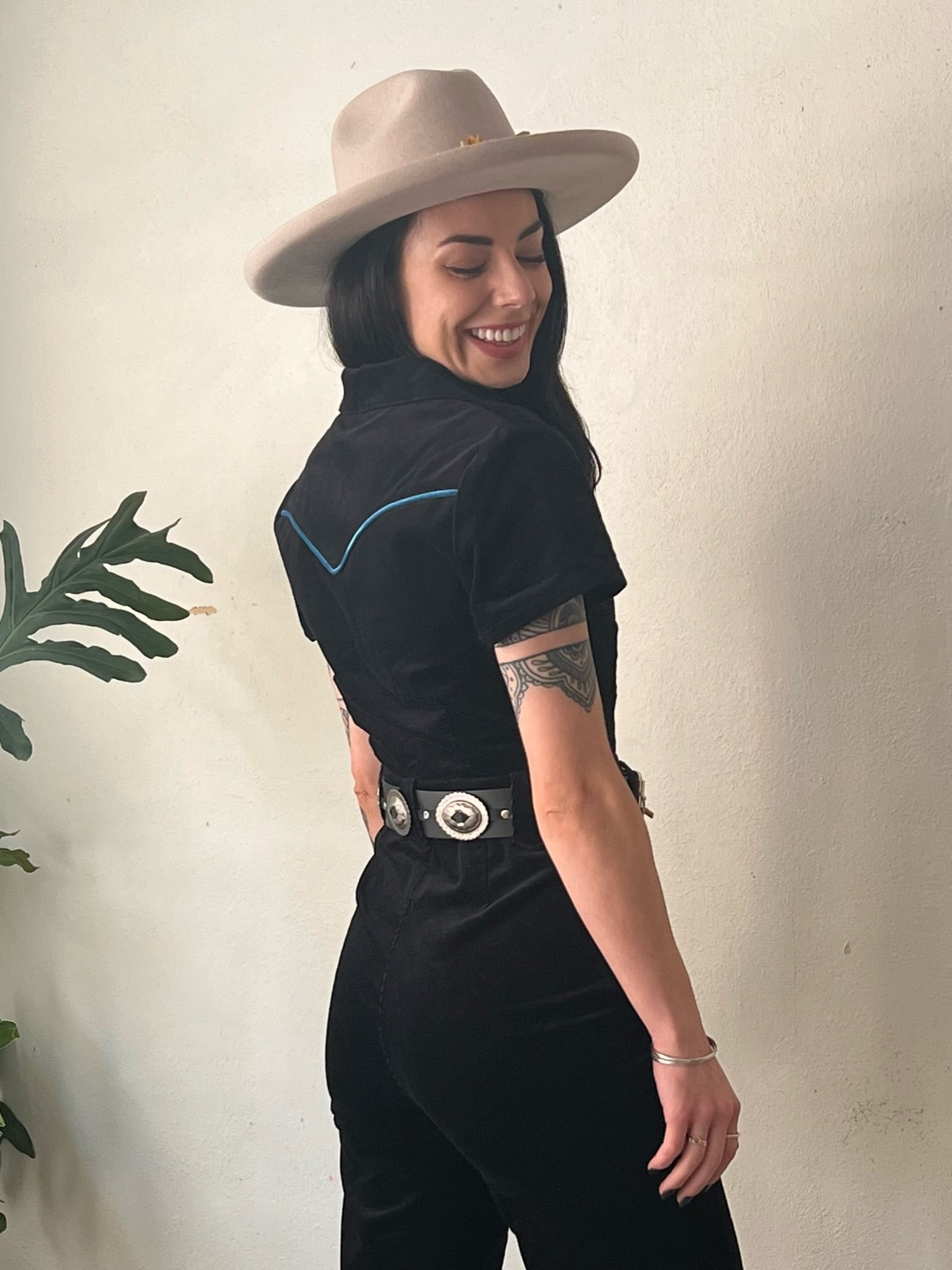 Black Wild Child Corduroy Jumpsuit – Classic Rock Couture