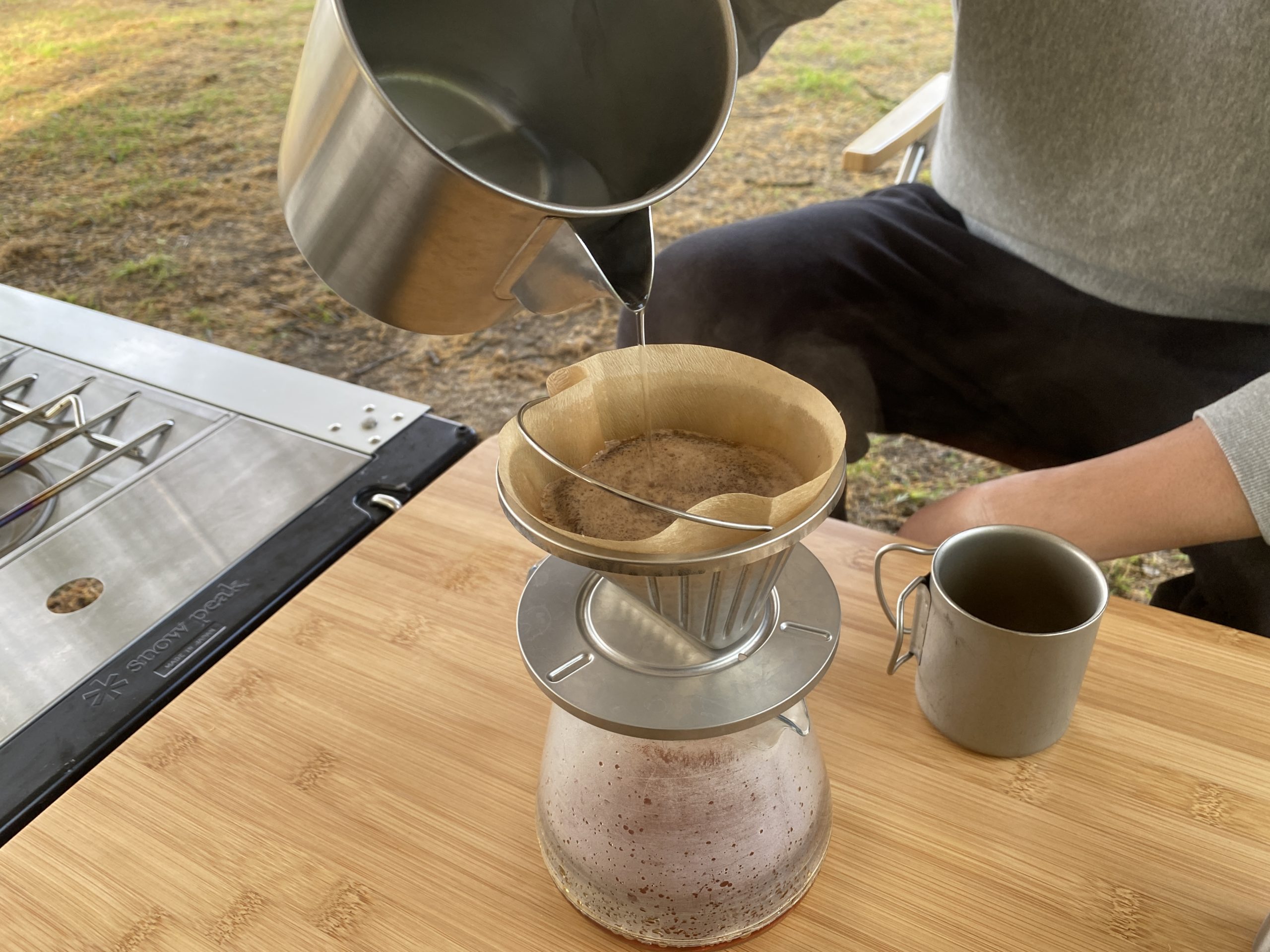 パーコレーターとペーパードリップどっちも試してみた。「スノーピーク
