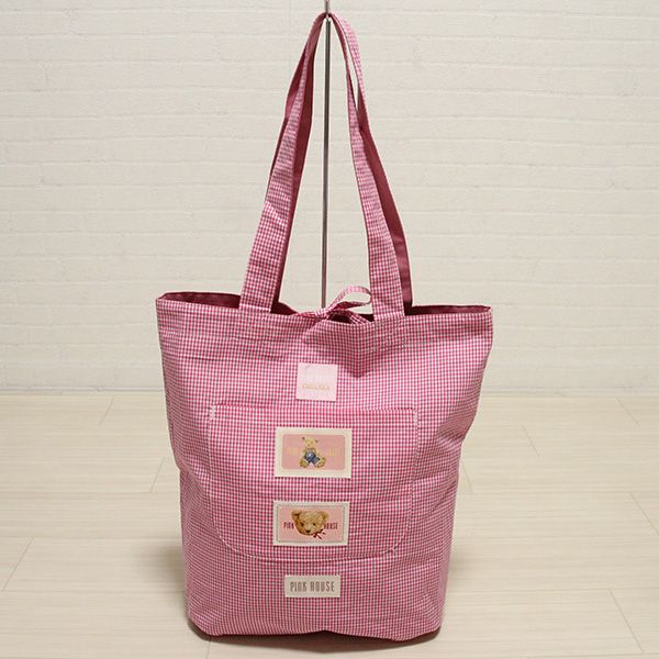 ピンクくま刺繍リバーシブルトートバッグ - ピンクハウス通販