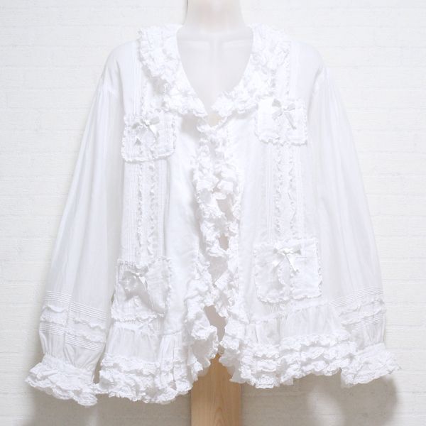 白レース使いローンオーバーブラウス - ピンクハウス通販｜リサイクル