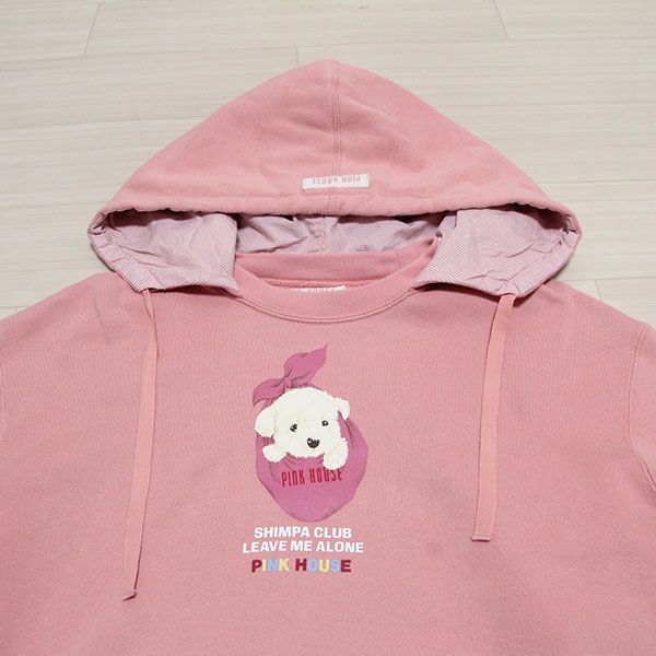 ピンクハンカチ犬パーカー【L】 - ピンクハウス通販｜リサイクル