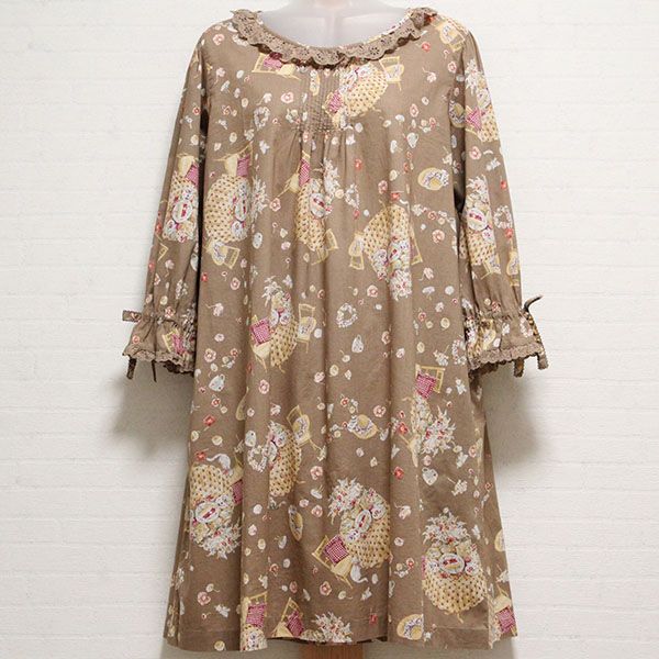 モカ草上のお茶会ptチュニックブラウス - ピンクハウス通販