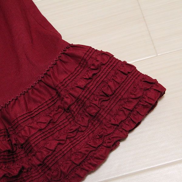 赤リボン&ピコフリルオーバーブラウス - ピンクハウス通販｜リサイクル