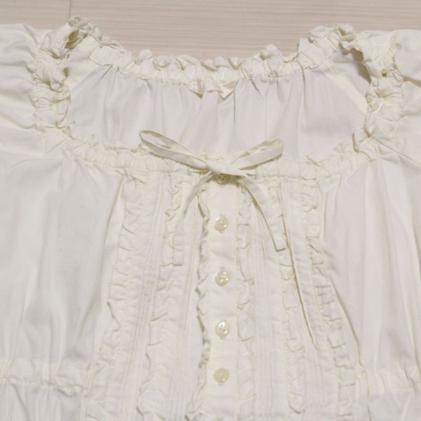 生成ロゴ刺繍入りピコフリルブラウス - ピンクハウス通販｜リサイクル