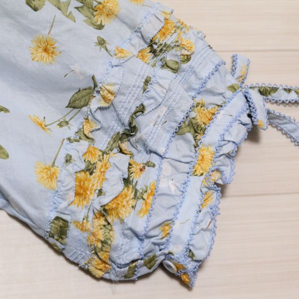 水色たんぽぽフード付きローンワンピース - ピンクハウス通販