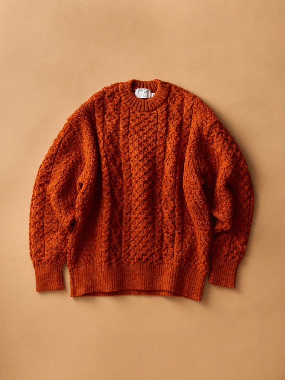 KERRY WOOLLEN MILLS×2nd】アランケーブル クルーセーター【11月20日頃