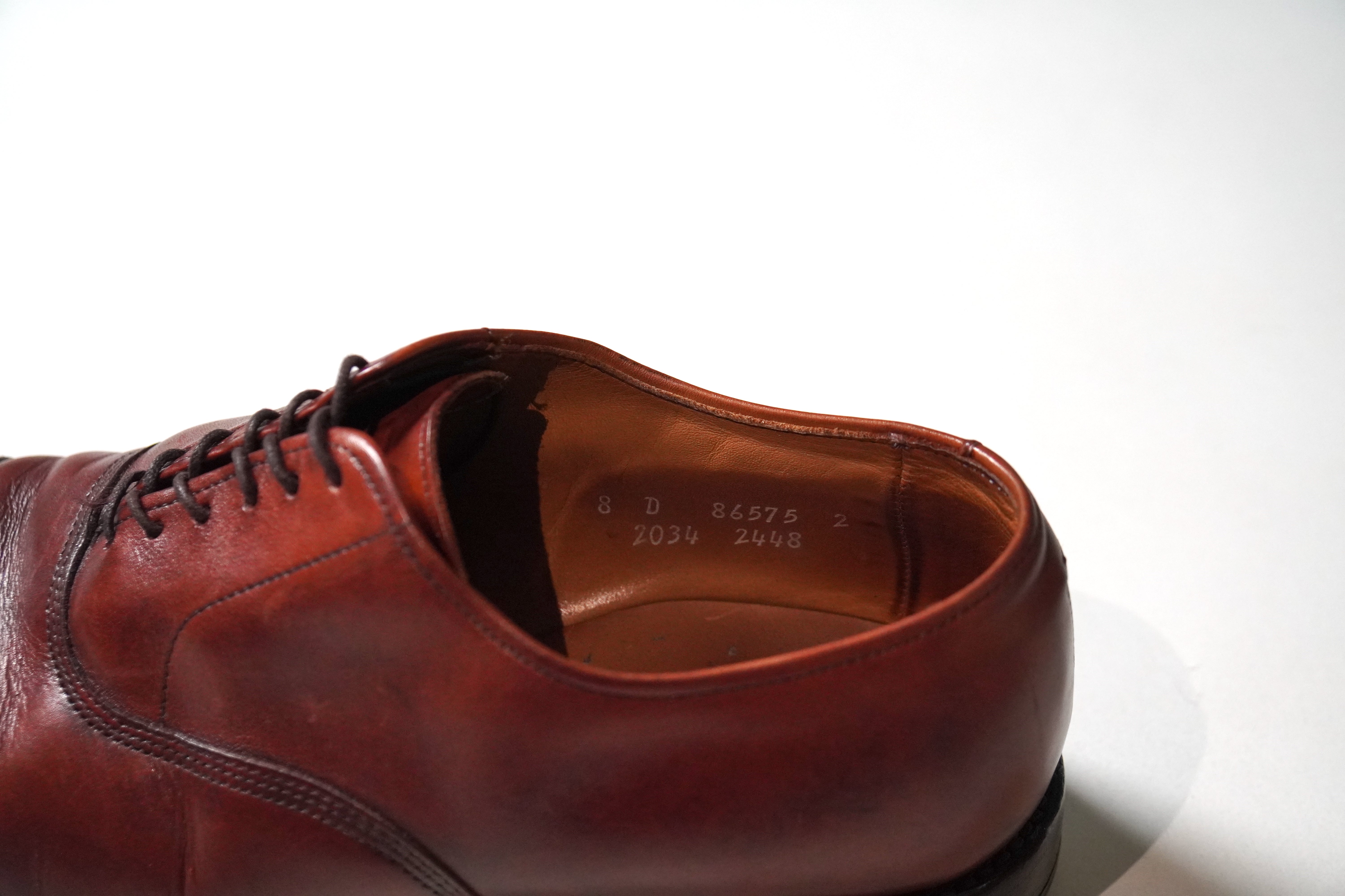 Allen Edmonds パンチドキャップトゥシューズ「Byron」【5営業日以内